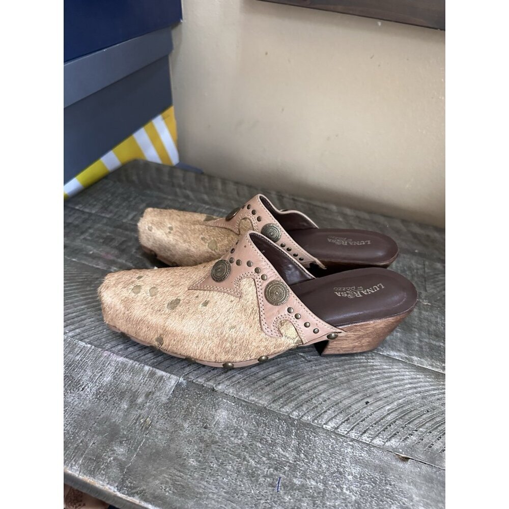 Luna Rosa by Pazzo Womens Shoes Dinngo BRZ/NAT size 6.5